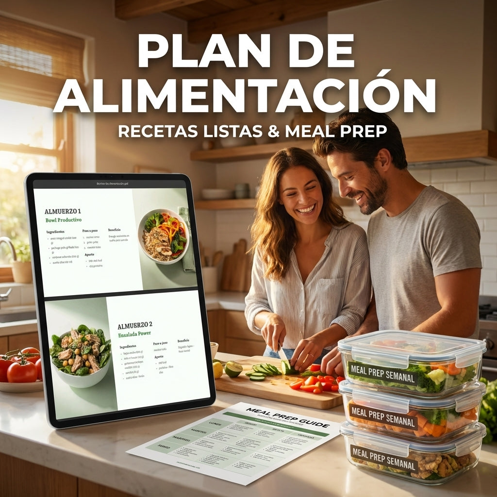 ENERGÍA ESTABLE: Control de Hábitos de Alimentación + Meal Prep (para foco y constancia)